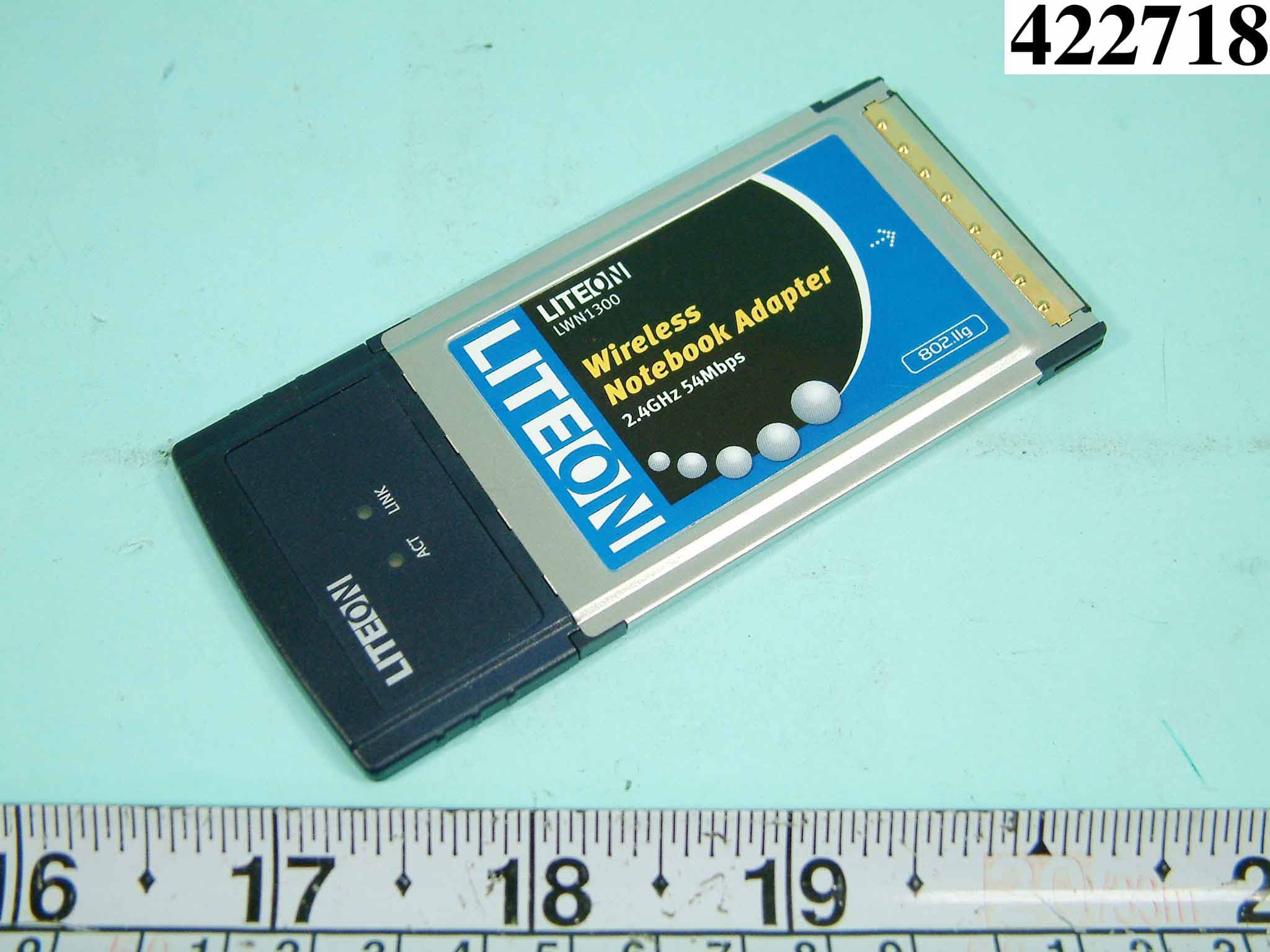 PCMCIA Wireless LAN Card - FCC ID PPQ-WN1301P - LITE-ON TECHNOLOGY CORP.
