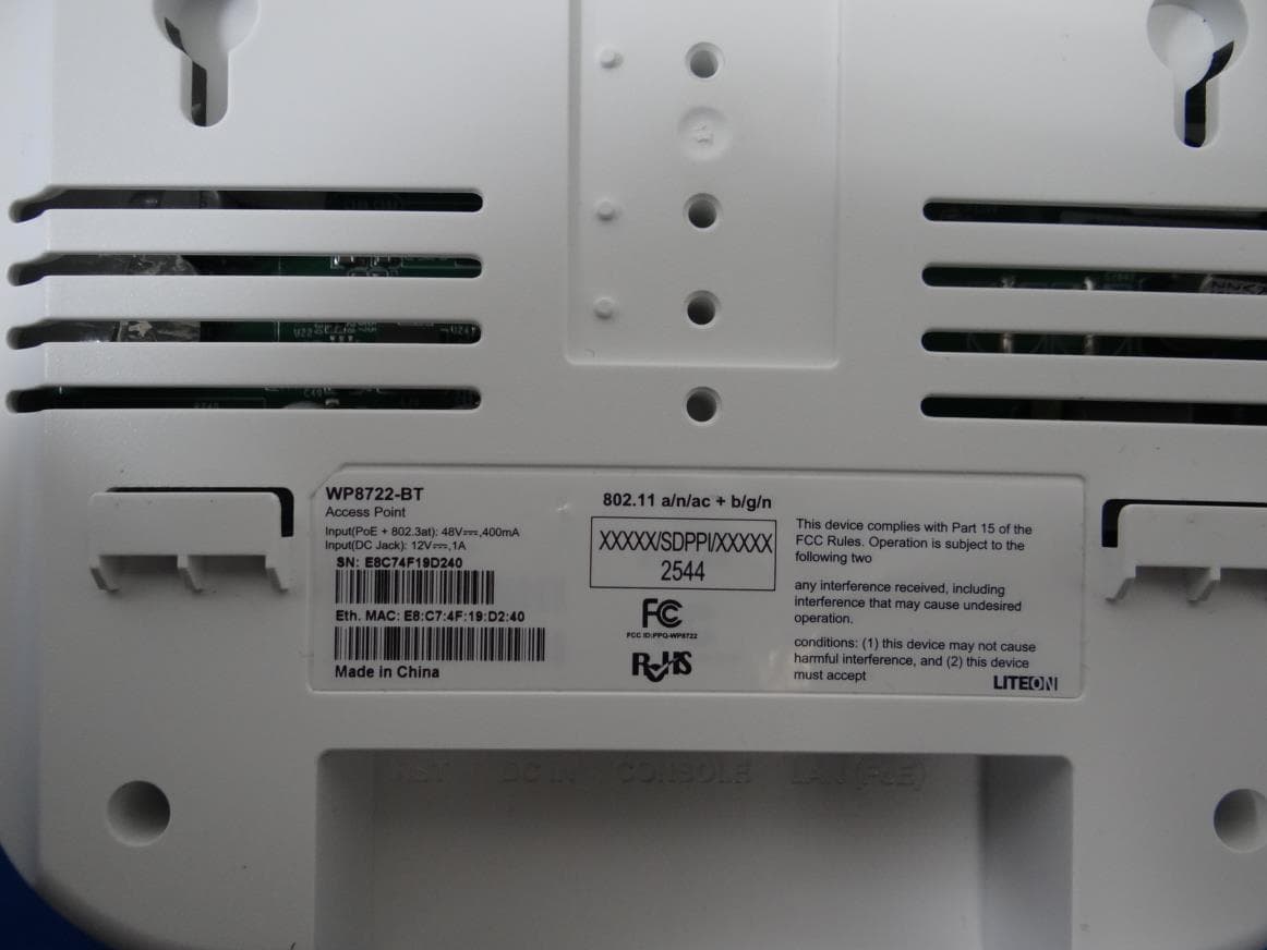 Access Point - FCC ID PPQ-WP8722 - LITE-ON TECHNOLOGY CORP. (3)