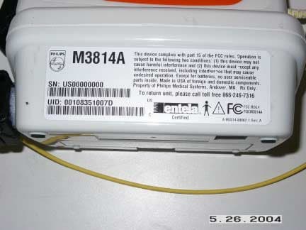 HOME SP02 / PULSE MONITOR - FCC ID PQCM3814A - Philips Medical Systems North America Co.