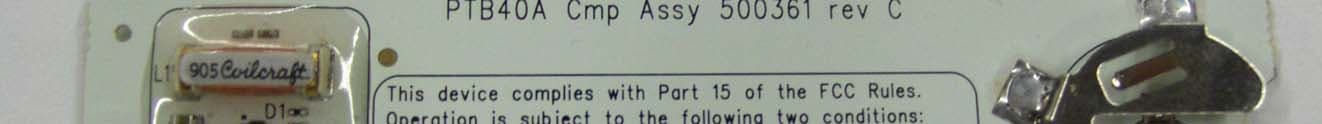 PT40A Postal tag - FCC ID PQG-PT40A - Lyngsoe Systems Ltd. (2)
