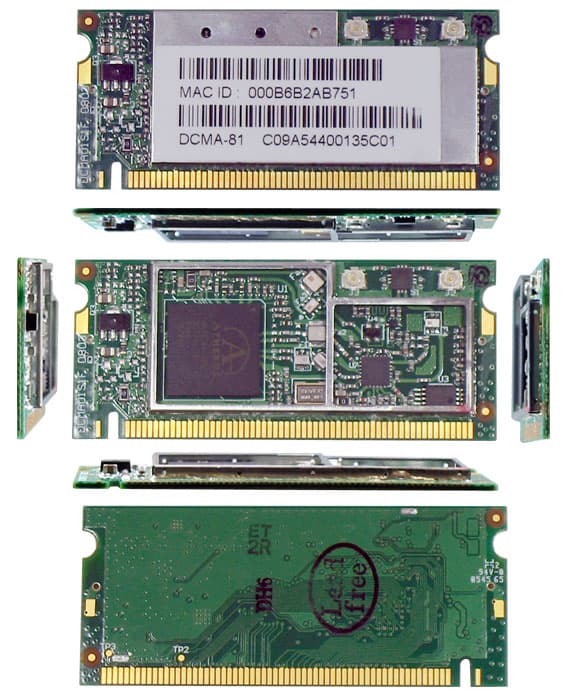 Wireless LAN MiniPCI Card - FCC ID PQRDS540-MPCI6 - Contec Co., Ltd.