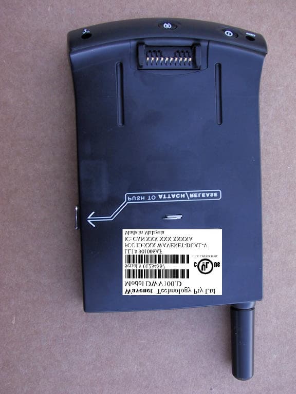 PDA Wireless Modem attachment for Palm V/Vx - FCC ID PQSWAVENET-DUAL-V - Wavenet Technology Pty Ltd. (1)