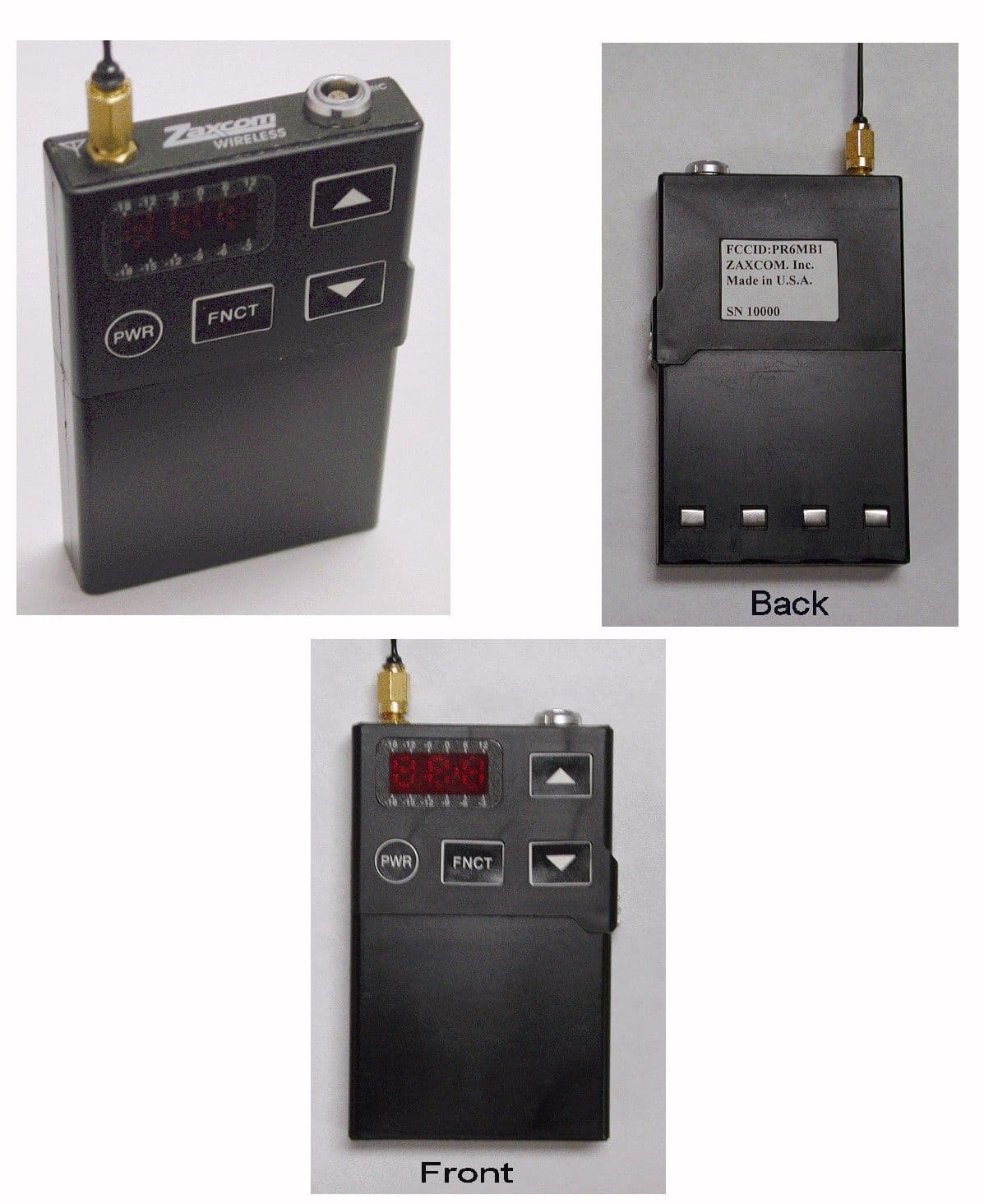 Digital Wireless Microphone - FCC ID PR6MB1 - Zaxcom, Inc.