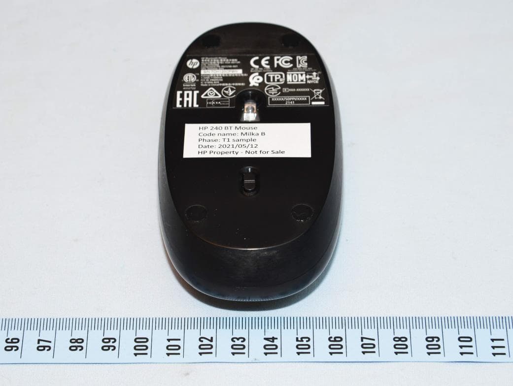HP 240 Bluetooth Mouse - FCC ID PRDMU98 - Acrox Technologies Co., Ltd.
