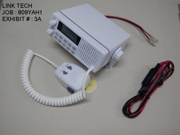 Marine Transceiver TX Portion - FCC ID PS2VMR2001A - Link Tech Communication Limited