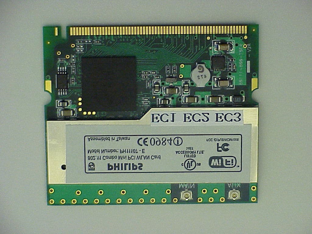802.11 a/b Combo Mini PCI WLAN Module - FCC ID PUBWCM1008 - Philips Components