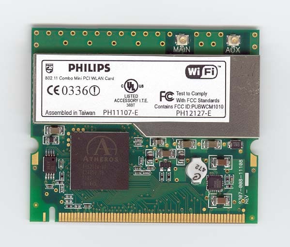 802.11 a/b/g Mini-PCI Module - FCC ID PUBWCM1010 - Philips Components