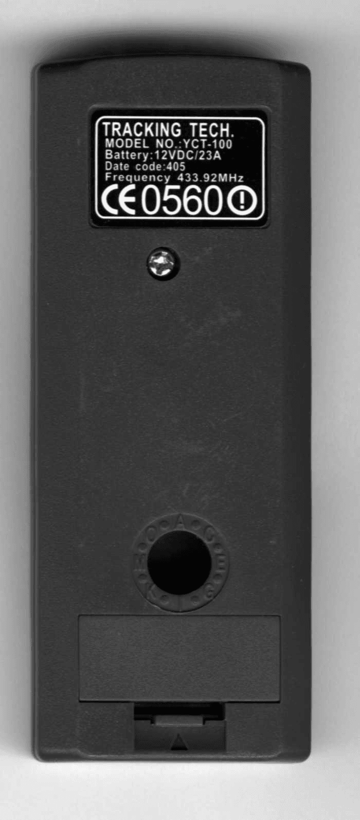 WIRELESS TRANSMITTER - FCC ID PUCYCT-107 - Tracking Technology Corp.