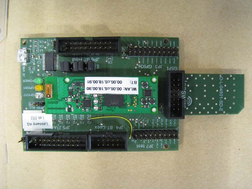 The Lesswire industrial universal 802.11 a/b/g WLAN + Bluetooth 2.1 module is targeted for integration into different products of OEM partners enabling them to communicate over WLAN and Bluetooth connection. - FCC ID PV7-WIBEAR-I - u-blox AG