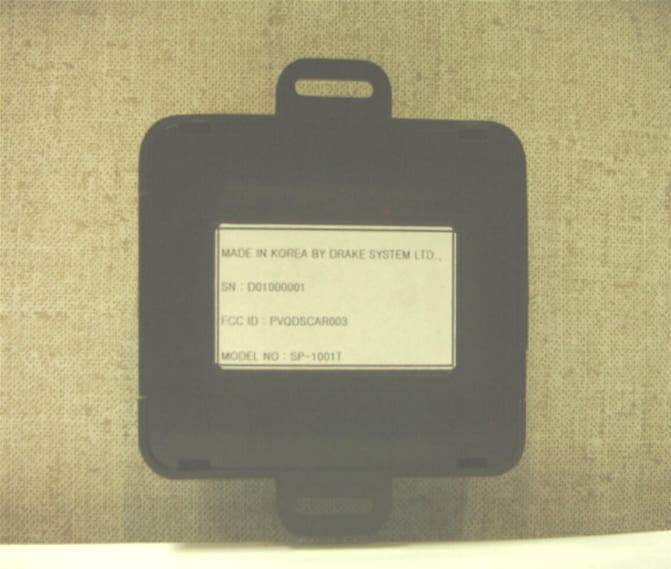 Car Pager - FCC ID PVQDSCAR003 - drakesystem co.,ltd