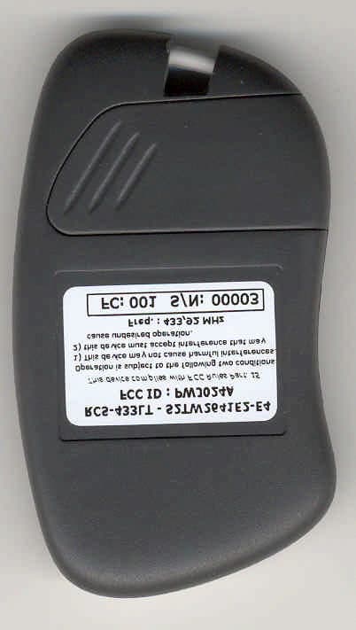 TRANSMITTER MODEL ERONE 024A - FCC ID PWJ024A - CDVI WIRELESS S.P.A. (1)
