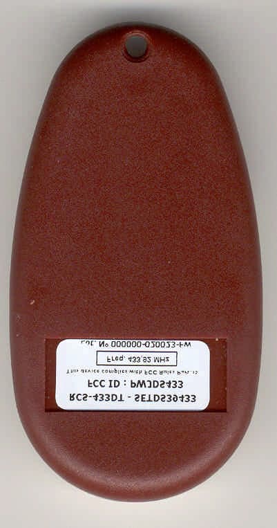 TRANSMITTER ERONE MOD. DS433 - FCC ID PWJDS433 - CDVI WIRELESS S.P.A.
