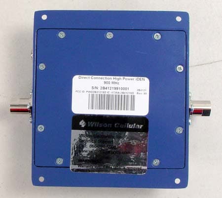 iDEN 900 MHz Amplifier - FCC ID PWO2B4121SD - Wilson Electronics, LLC