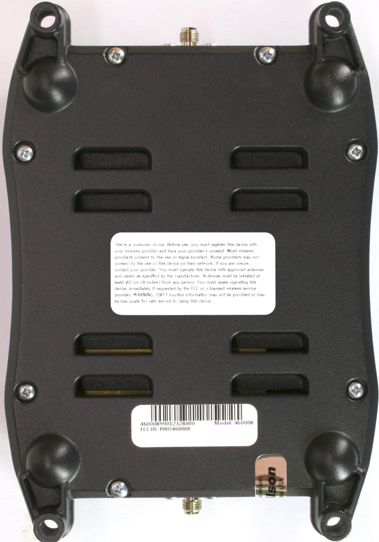 Model 460008 Signal Booster - FCC ID PWO460008 - Wilson Electronics, LLC