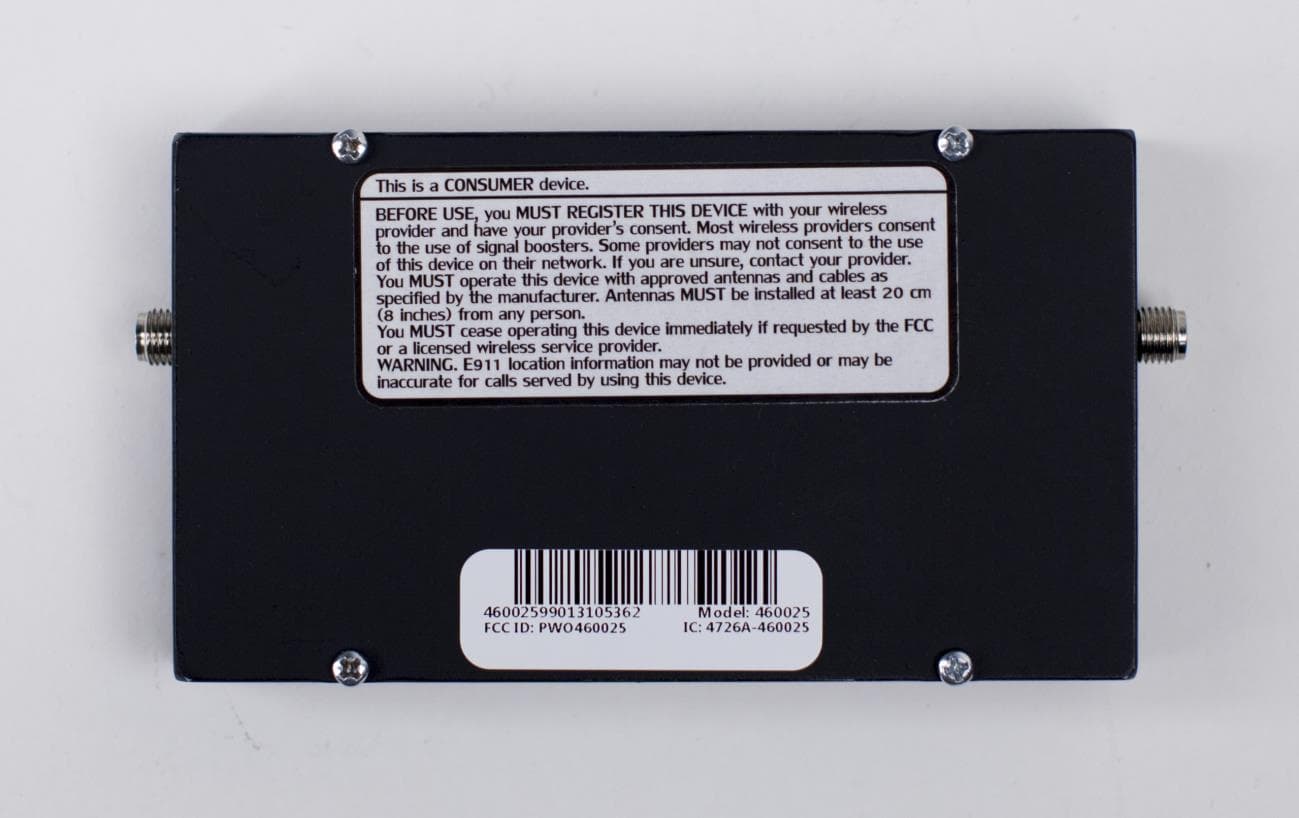 Quint Band Signal Booster - FCC ID PWO460025 - Wilson Electronics, LLC
