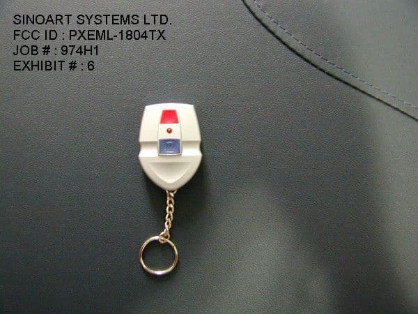 318MHz Wireless BS Detector TX - FCC ID PXEML-1804TX - Sinoart Systems Ltd.