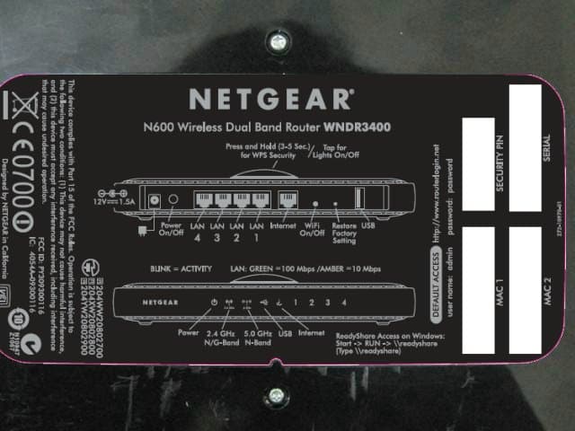 N600 Wireless Dual Band Router - FCC ID PY309300116 - Netgear Incorporated (1)