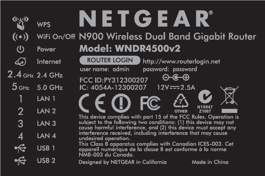 N900 Wireless Dual Band Gigabit Router - FCC ID PY312300207 - Netgear Incorporated