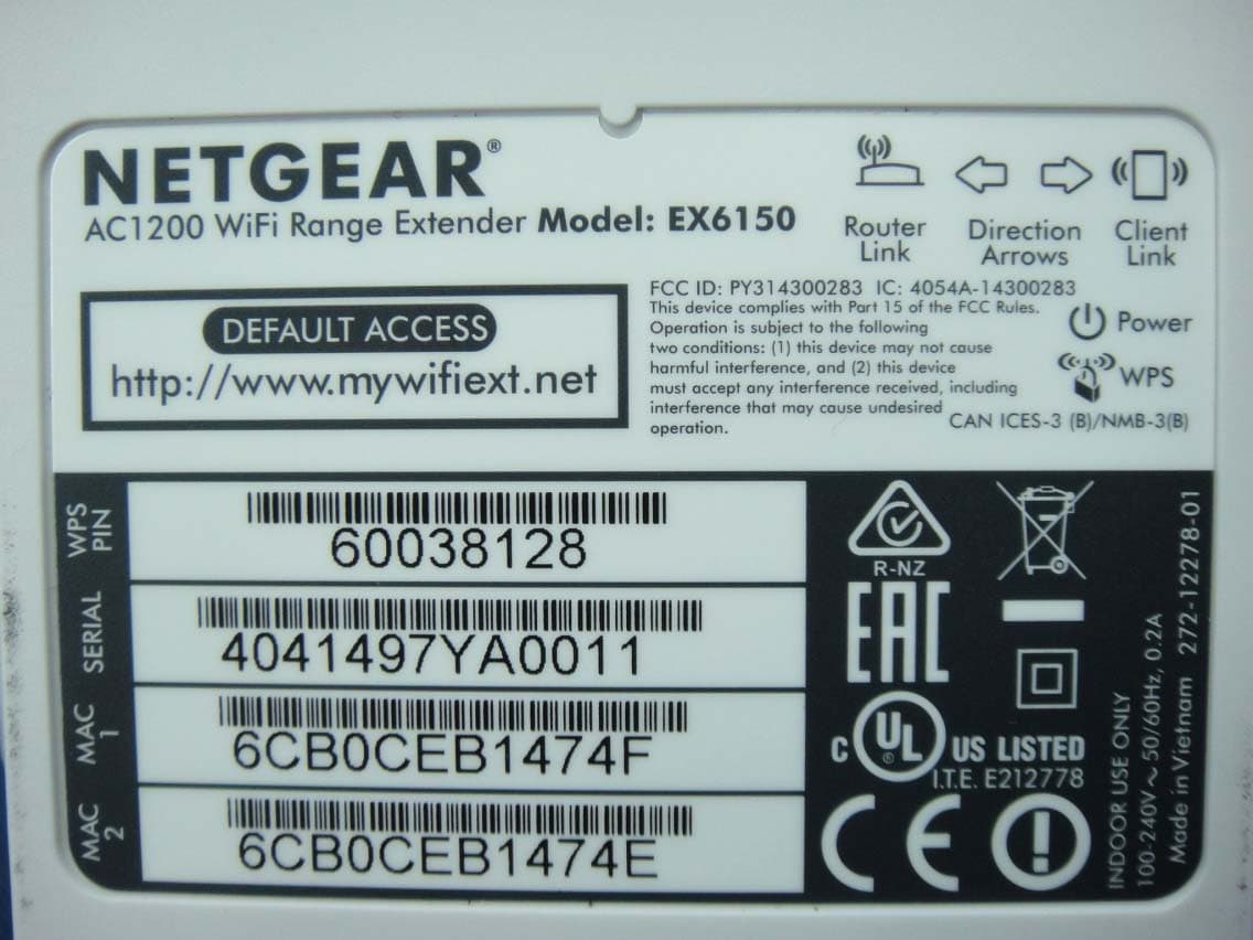 AC1200 WiFi Range Extender - FCC ID PY314300283 - Netgear Incorporated (1)
