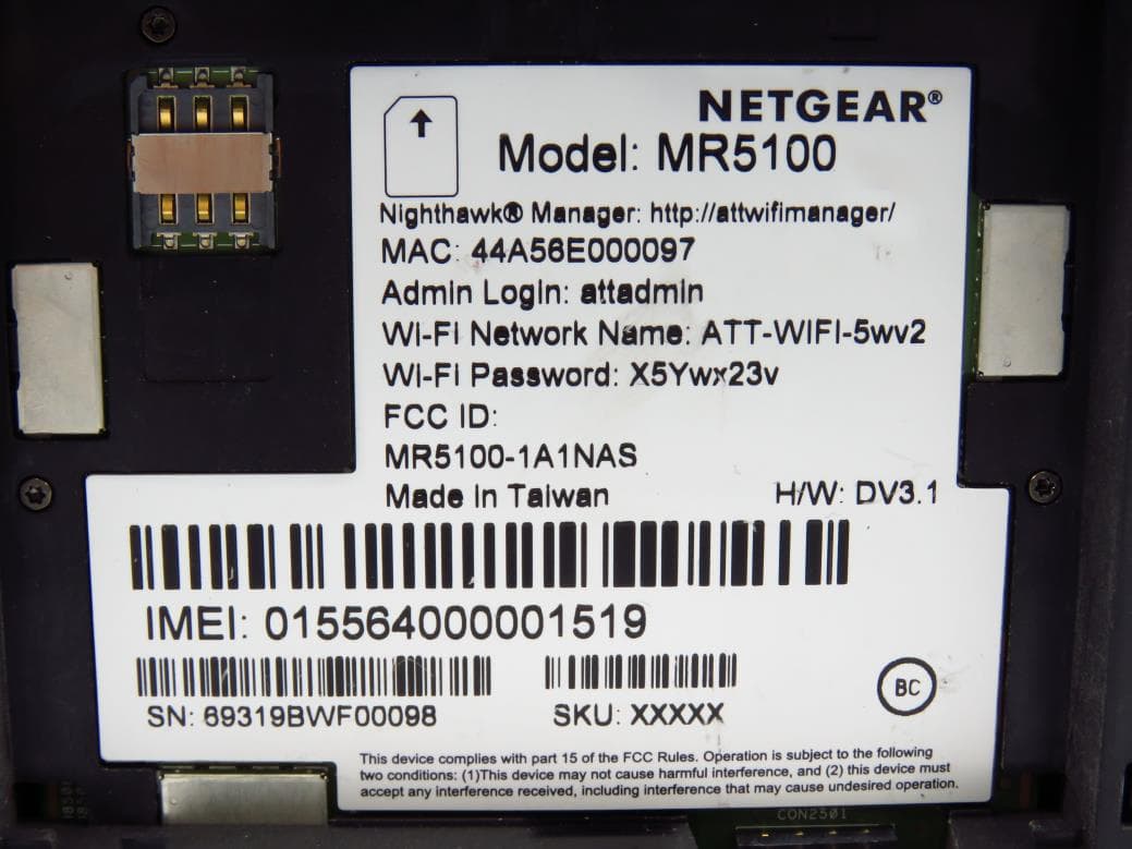 5G MHS Travel Router - FCC ID PY319400469 - Netgear Incorporated