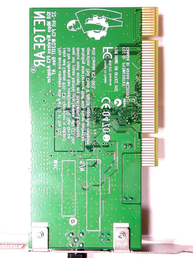 108 Mbps Wireless PCI Adapter - FCC ID PY3WG311TV3 - Netgear Incorporated (2)