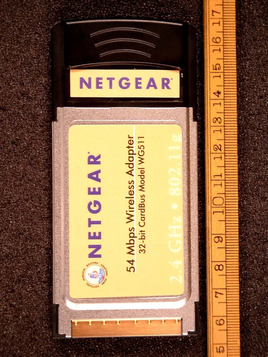 54 Mbps 802.11g Wireless PC Card - FCC ID PY3WG511 - Netgear Incorporated (2)