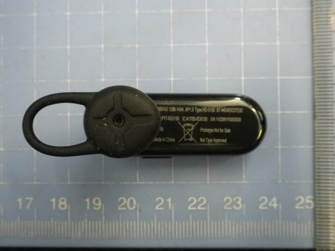 Bluetooth Headset - FCC ID PY7-RD0150 - Sony Corporation