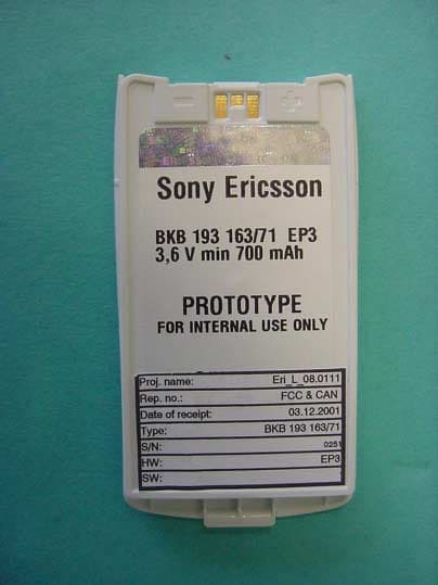 Licensed portable - FCC ID PY71130202 - Sony Corporation