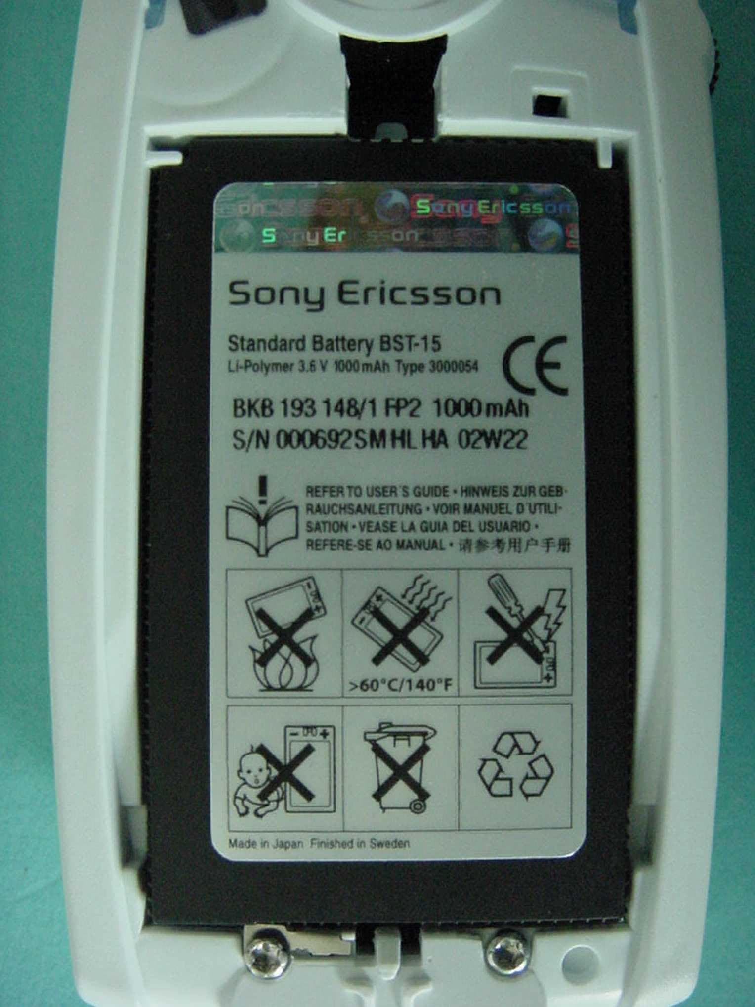 PCE - PCS Licensed Transmitter held to ear - FCC ID PY77130501 - Sony Corporation