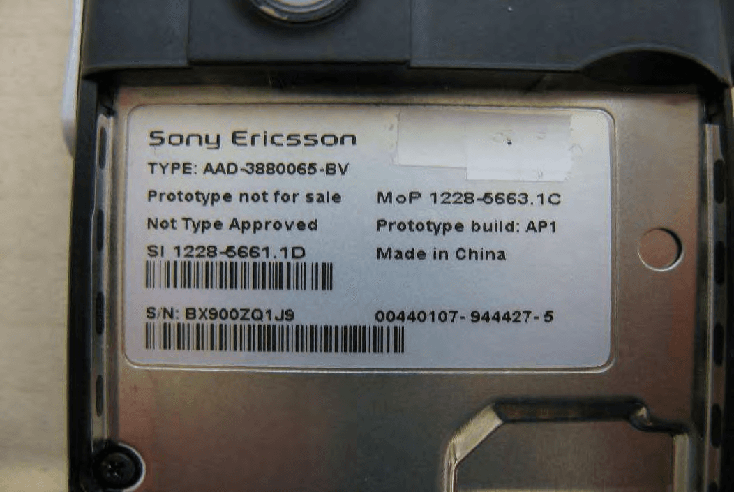 GSM 850/900/1800/1900 GPRS / EDGE / UMTS FDD1&8 / HSPA mobile phone with Bluetooth, WLAN, GPS/A-GPS, FM receiver - FCC ID PY7A3880065 - Sony Corporation (2)