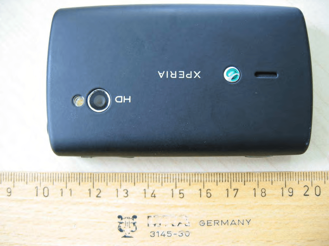 Mobile phone with Bluetooth, WLAN 802.11bgn, GPS/A-GPS, ANT+ and FM Rx - FCC ID PY7A3880105 - Sony Corporation (5)
