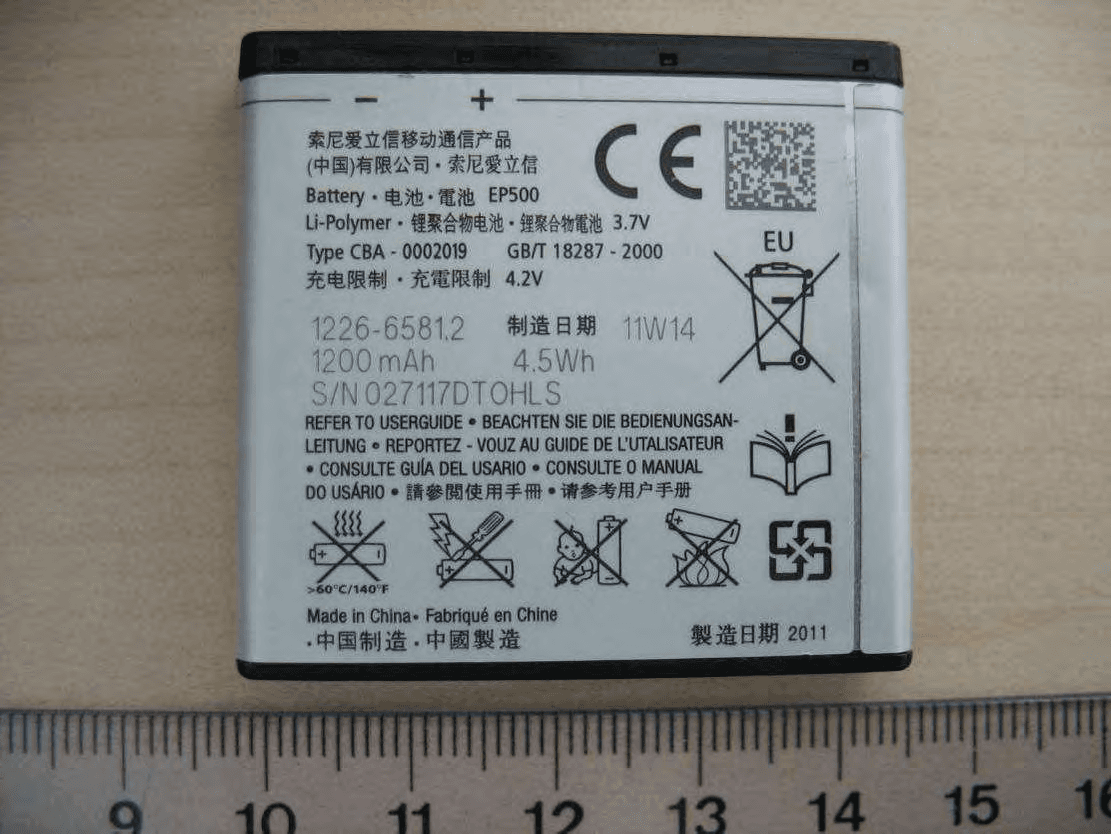 Mobile phone with Bluetooth, WLAN 802.11bgn, GPS/A-GPS, ANT+ and FM Rx - FCC ID PY7A3880123 - Sony Corporation (2)