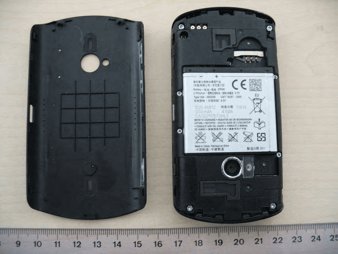Mobile phone with Bluetooth, WLAN 802.11bgn, GPS/A-GPS, ANT+ and FM Rx - FCC ID PY7A3880123 - Sony Corporation (3)