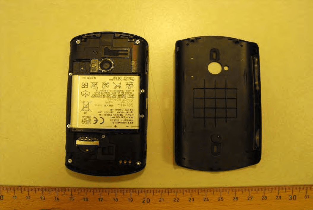 Mobile phone with Bluetooth, WLAN 802.11bgn, GPS/A-GPS, ANT+ and FM Rx - FCC ID PY7A3880124 - Sony Corporation (5)
