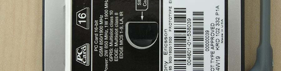 GSM 900/1800/1900 PCMCIA Card - FCC ID PY7FF021011 - Sony Corporation