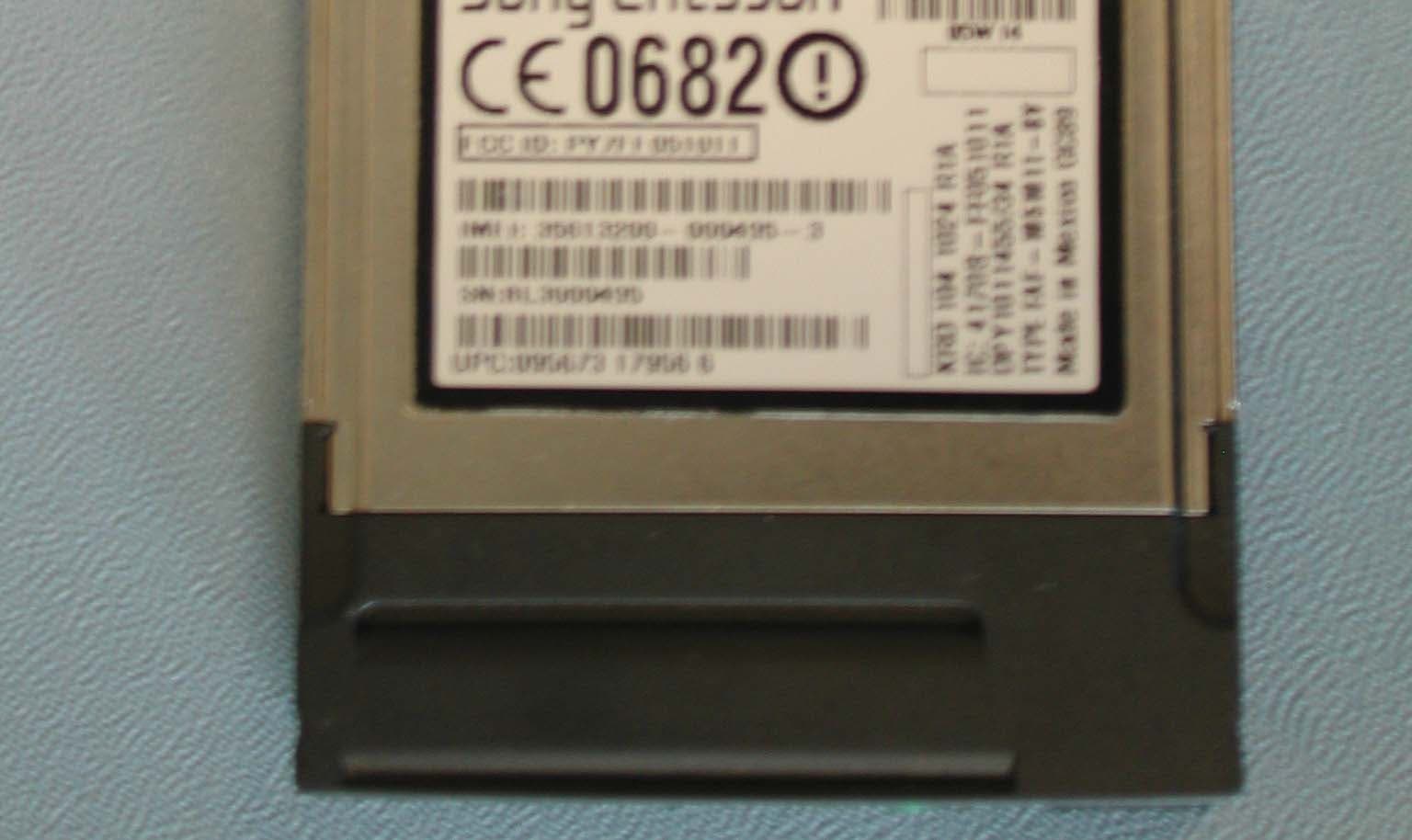 GSM 850/900/1800/1900 and WLAN IEEE802.11g PC card - FCC ID PY7FF051011 - Sony Corporation (4)