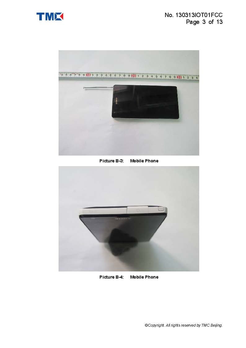 GSM/UMTS Mobile Phone with WLAN, BT, RFID - FCC ID PY7PM-0400 - Sony Corporation (3)
