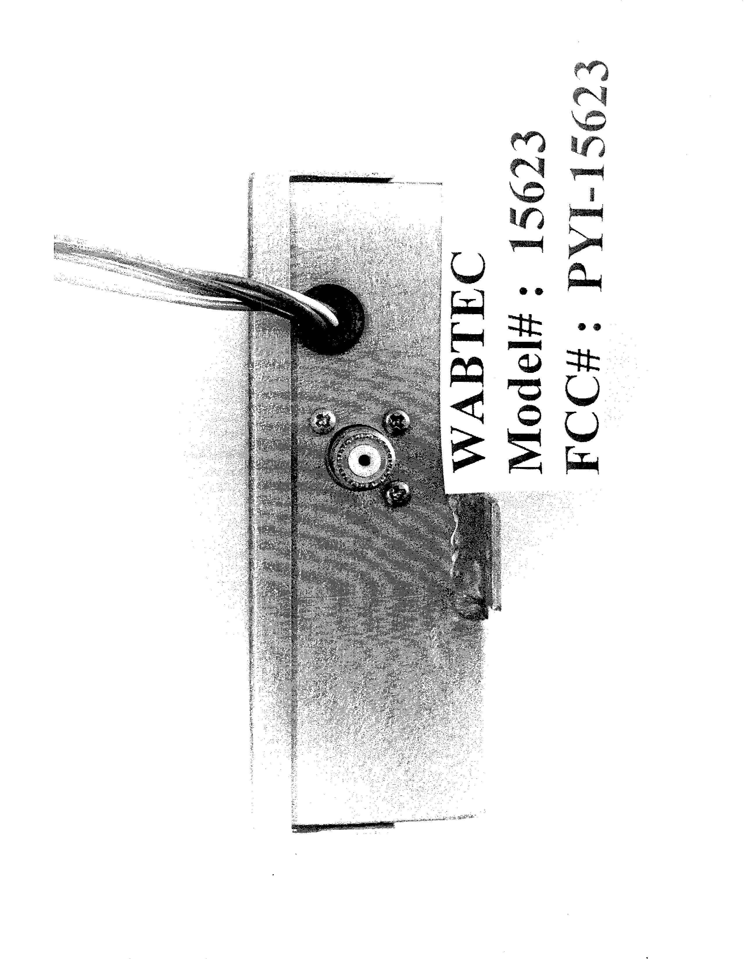 UHF FM Transceiver - FCC ID PYI-15623 - Wabtec Railway Electronics