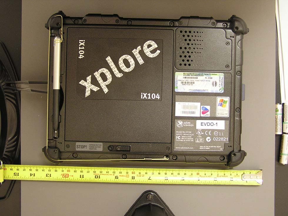 Tablet PC with CDMA transmitter - FCC ID Q2GIX104-141 - Xplore Technologies Corp.