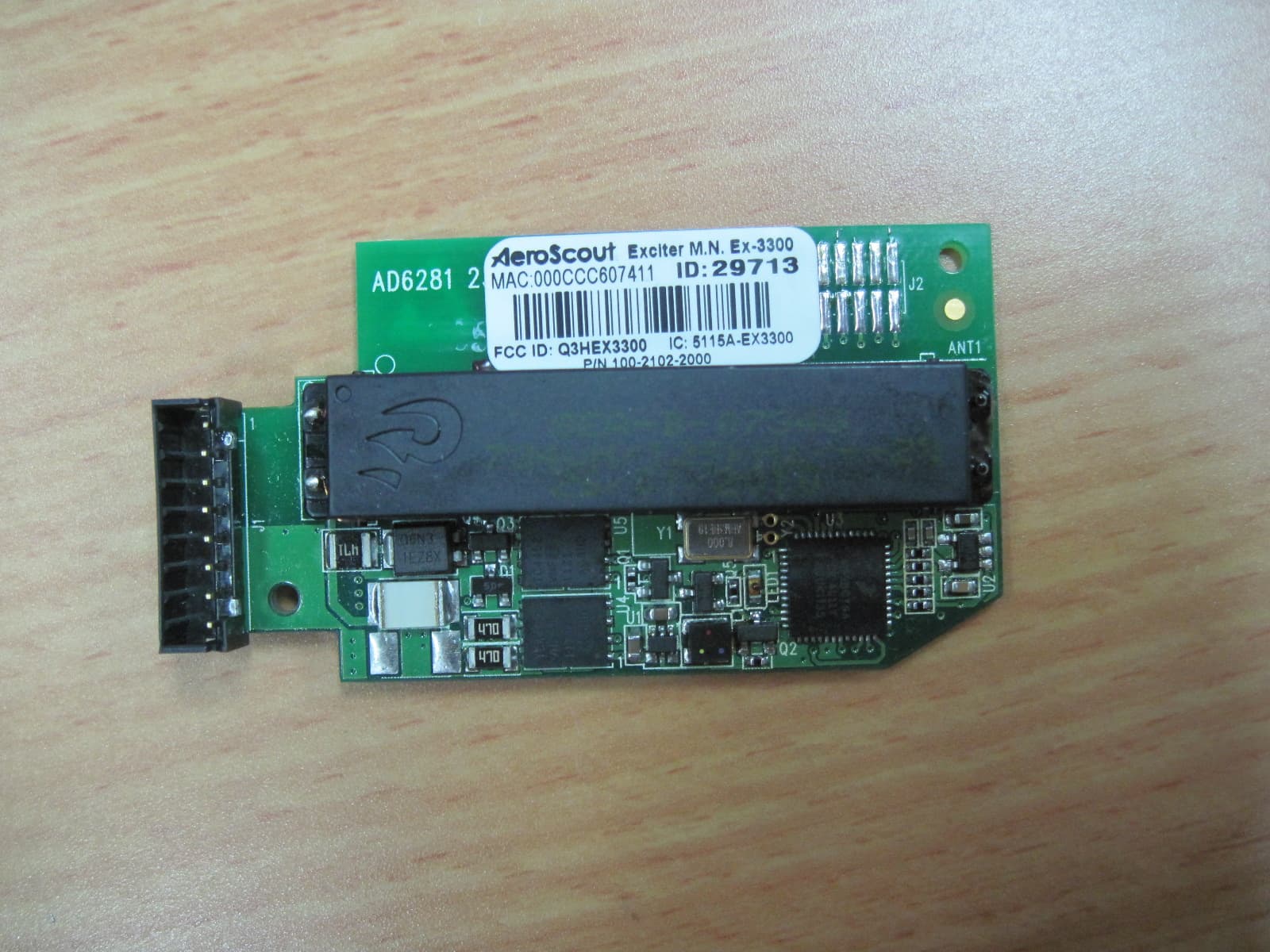 HAND HYGIENE INTEGRATED EXCITER - FCC ID Q3HEX3300 - AeroScout (1)