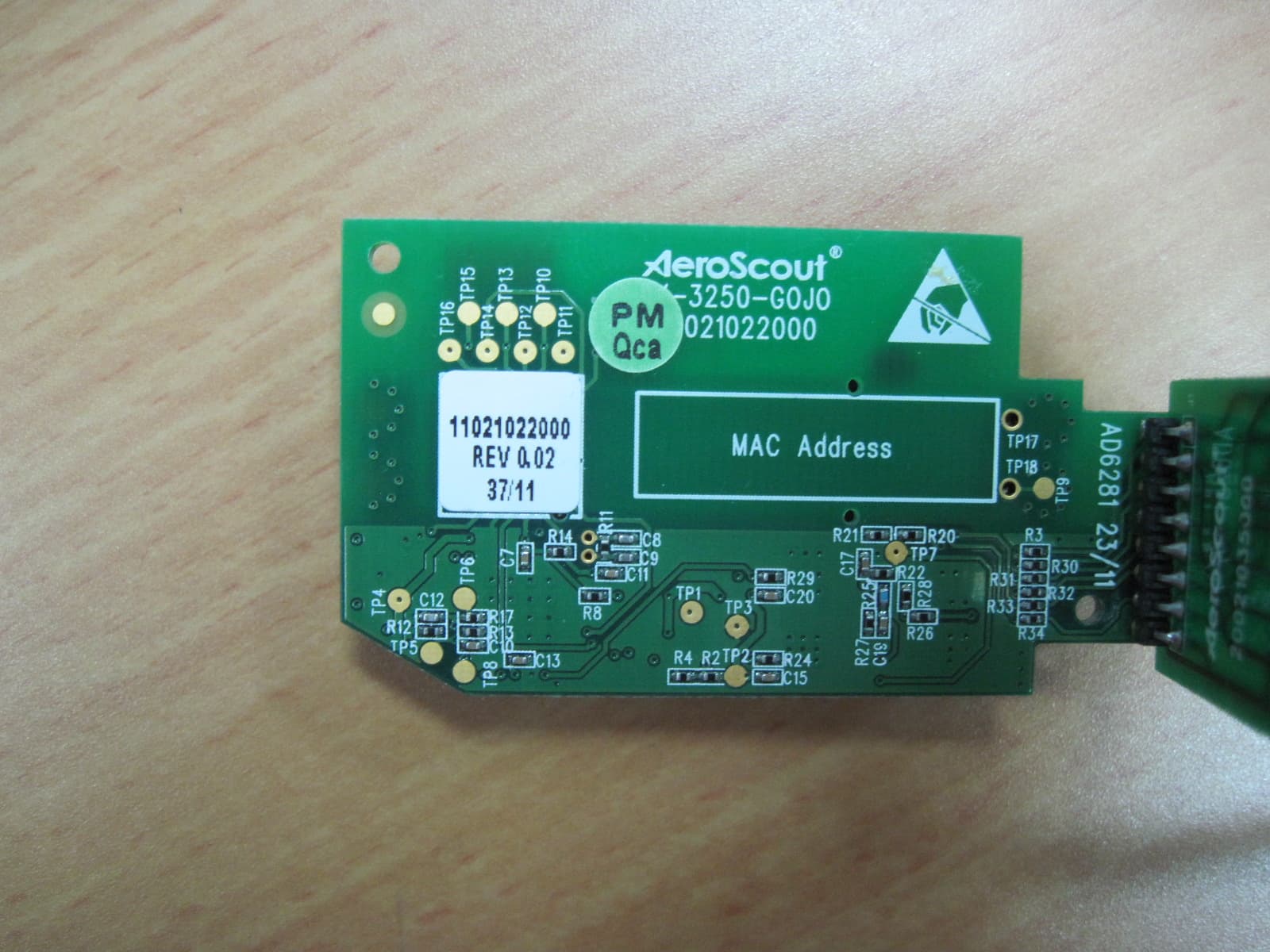 HAND HYGIENE INTEGRATED EXCITER - FCC ID Q3HEX3300 - AeroScout (3)