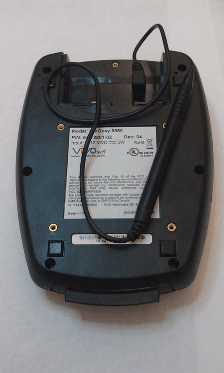 Wireless Card Reader - FCC ID Q55VP8850 - ViVOtech, Inc. (4)