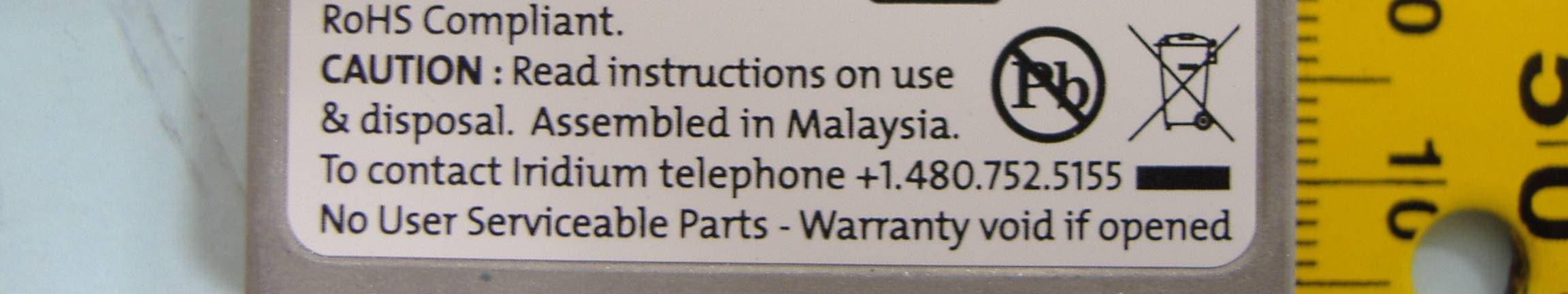 Iridium Satellite Transceiver Module 9602SB - FCC ID Q639602-SB - Iridium Satellite LLC