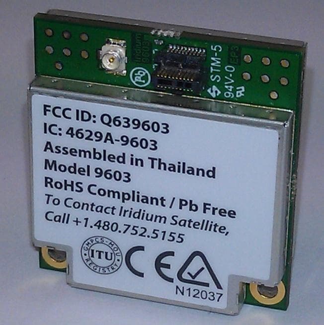 Short Burst Data Transceiver - FCC ID Q639603 - Iridium Satellite LLC