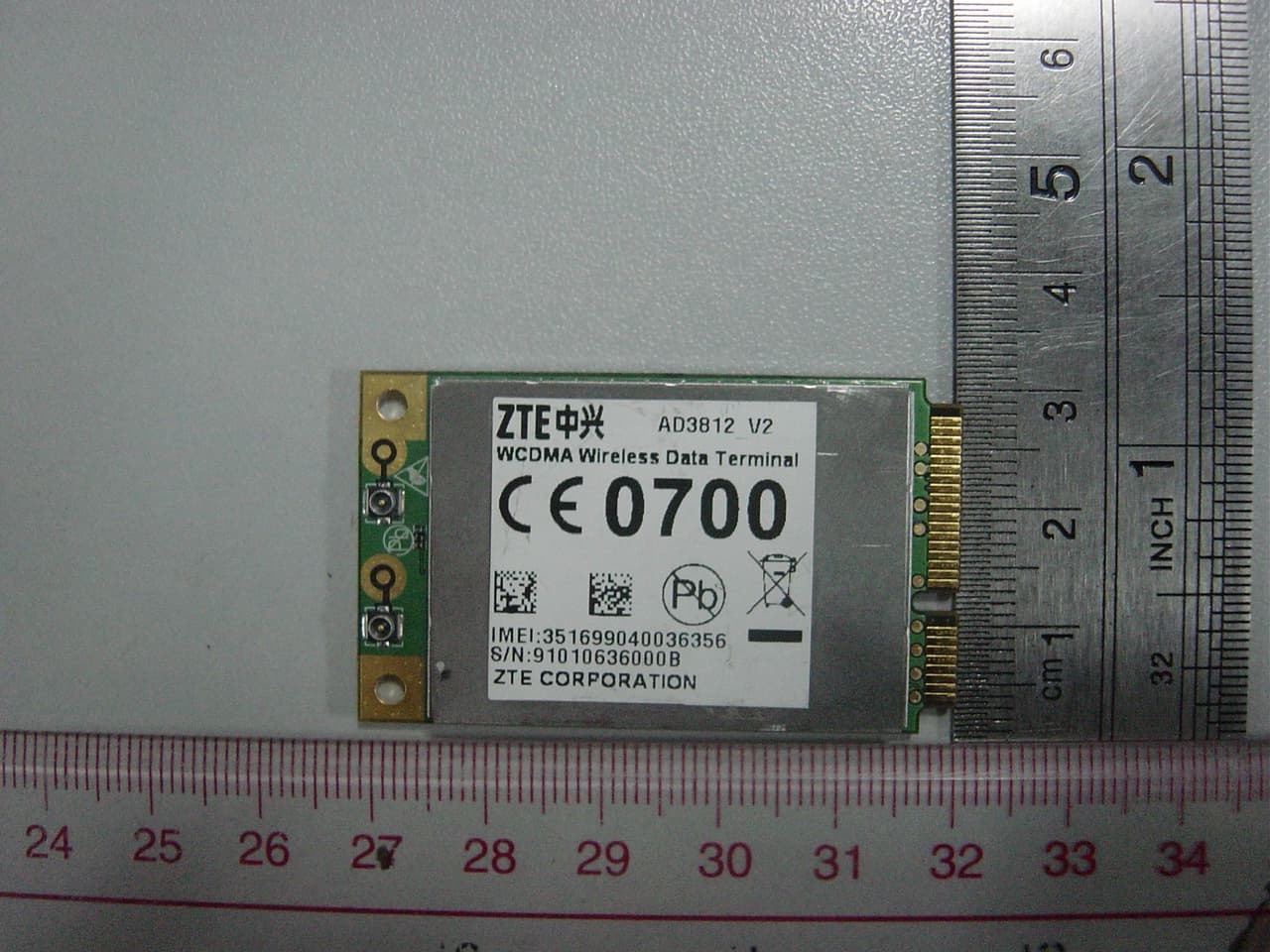 WCDMA WIRELESS DATA TERMINAL - FCC ID Q78-AD3812 - ZTE Corporation