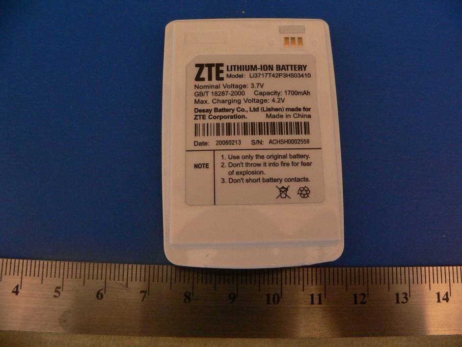 800 MHz CDMA2000 1X Mobile Phone - FCC ID Q78-G650 - ZTE Corporation (5)