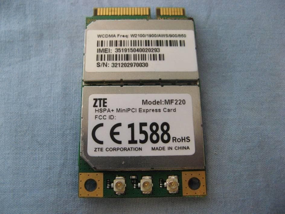 HSPA PCI Express Mini Card - FCC ID Q78-MF220 - ZTE Corporation (2)