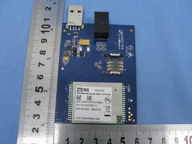 WCDMA Wireless Data Terminal - FCC ID Q78-MG3732 - ZTE Corporation