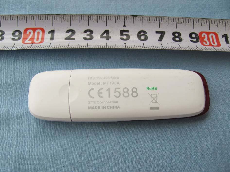 HSUPA USB Modem - FCC ID Q78-ZTEMF190A - ZTE Corporation
