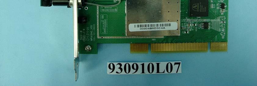 Dual Band Wireless A+G PCI Adapter - FCC ID Q87-WMP55AGV12 - LINKSYS LLC